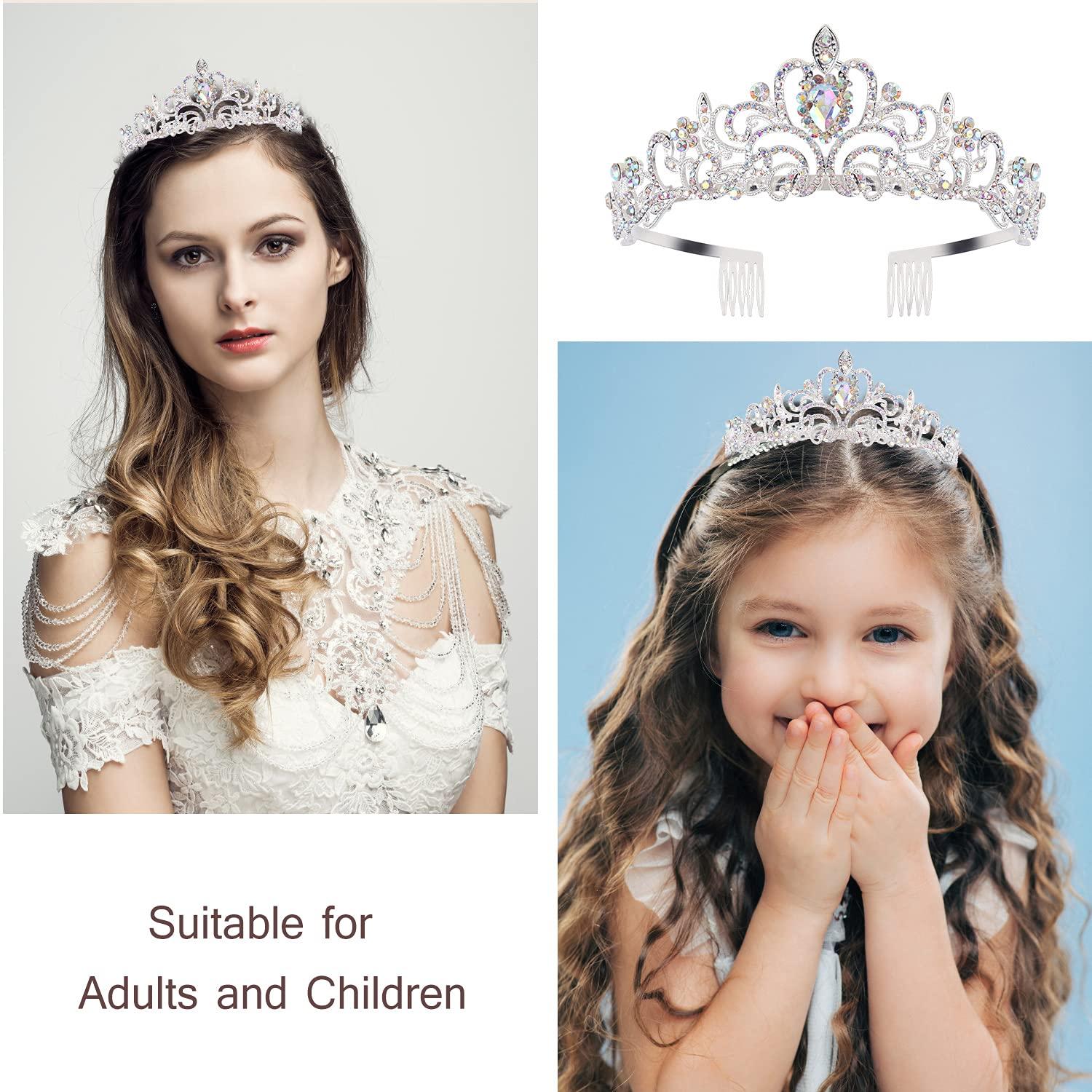 VELSCRUN VELSCRUN Crown for Men and Women, Happy Birthday Queen Tiara for Women, Birthday Crowns for Women