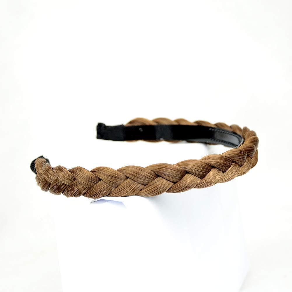 Oplira Oplira Braided Headband With Teeth Braids Hairband With Tooth Synthetic Hair Band Plaited Hairband For Women (Dirty Blonde)