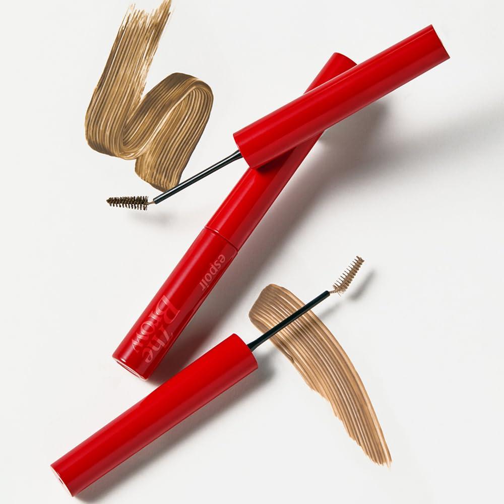 Espoir Espoir The Brow Color Fixing Cara #2 Taupe 0.1 fl oz | Easy Fixing without Clumping with Skinny Brush | Long Lasting Smudgeproof Eyebrow Mascara | Soft Mood Coloring Tinted Gel | Korean Eye Makeup