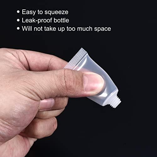 PATIKIL PATIKIL 5ml Squeeze Tube, 20 Pack Empty Cosmetic Tubes Plastic with Flip Lid for Travel Household, Clear