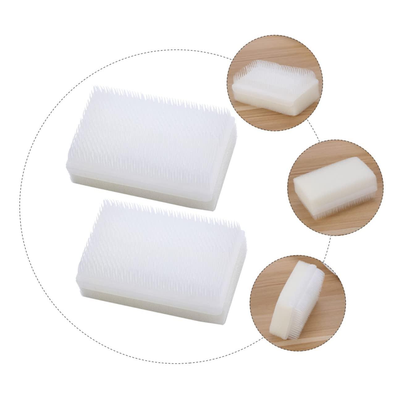CRILSTYLEO CRILSTYLEO 2pcs Brush Wilbarger Corn Brush Wilbarger Brush Items Defensiveness Hook Hand Scrub Brushes Sensory Brushes Gadgets Method Brush Soft Bristle Nail Brush Vest Plastic White