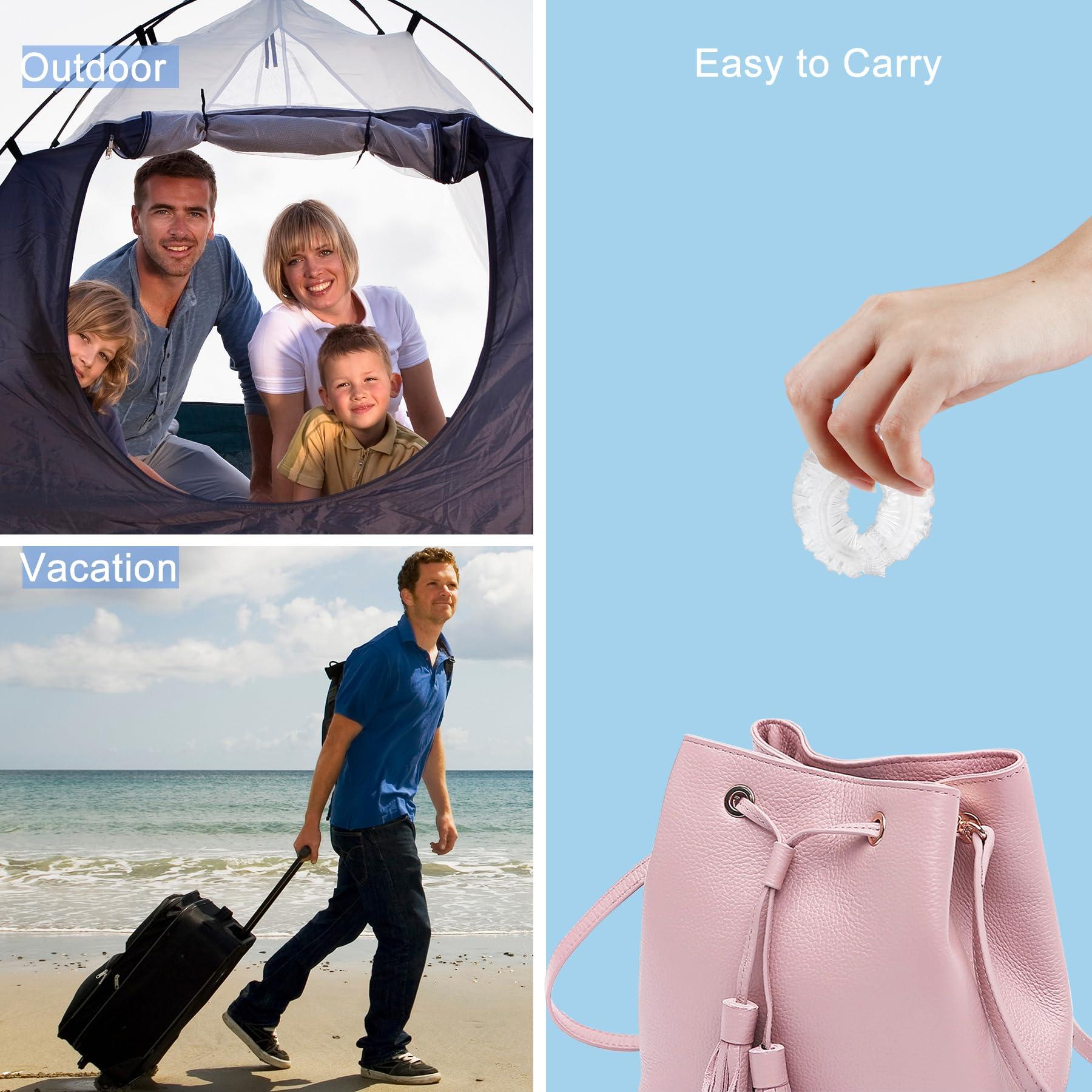 Ceizioes 150 PCS Upgrade Disposable Shower Caps. Ceizioes Waterproof Hair Bath Caps. Thickening Shower Cap for Women Kids Girls. Hotel and Hair Salon. Travel Spa. Home Use Beauty Salon