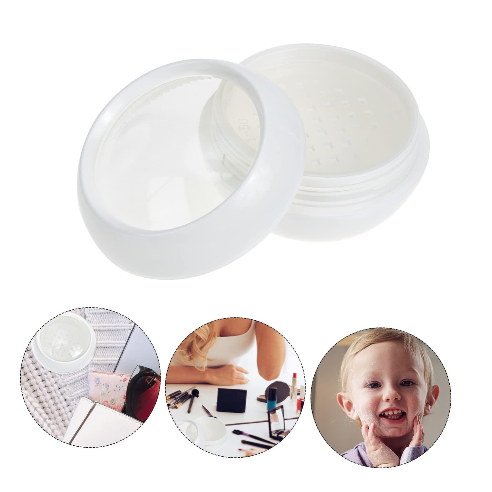 Mikinona Mikinona Portable Empty Loose Powder Container for Makeup 50g Talcum Powder Box for Women Ideal for Travel and Daily Use No Puff Included