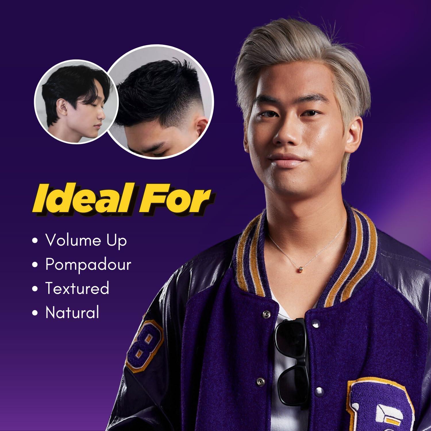 APESTOMEN EVOLUTION IN MODERN MAN Apestomen Volcanic Clay for Extreme Hold & No Shine (2.7 Ounces) - Hair Clay for Men - Straight, Thick and Curly Hair - Slick Look Pompadour Quiff