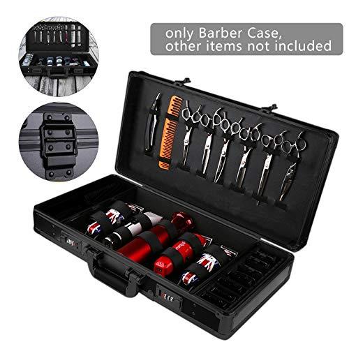 DNYSYSJ DNYSYSJ Barber Carrying Case Barber Case, Stylist Tool Box Professional Salon Hair Cutting Grooming Kit Storage Organizer for Clippers, Scissors, Barber Supplies (B)