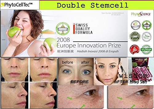phytocelltec 7 Packs Phytoscience Double Stem Cell Anti Aging Acne Treatment Supplement Acai Berry Extract Blueberry Reduce Wrinkles Pores Pimples Fine Lines Skin Texture (14 Sachets/pack)
