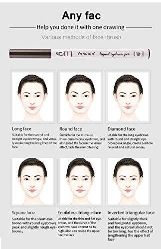 BZMC BZMC Eyebrow pencil 2in1, waterproof and anti-halo eyebrow pencil with eyebrow brush (Brown)