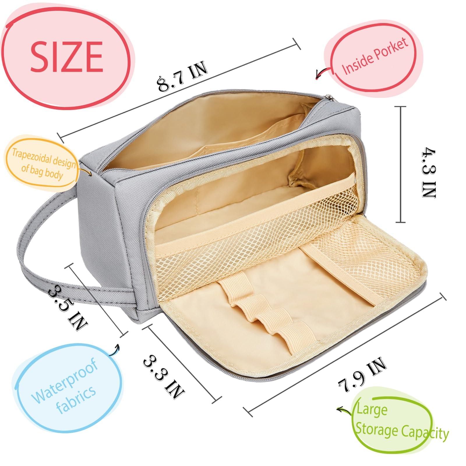 jcyif jcyif Personalized Pencil Case Custom Pencil Case with Name Big Capacity Cosmetic Bag for Gift Travel Essentials Toiletry Bag for Women Man Pencil Box for Colleague Blue