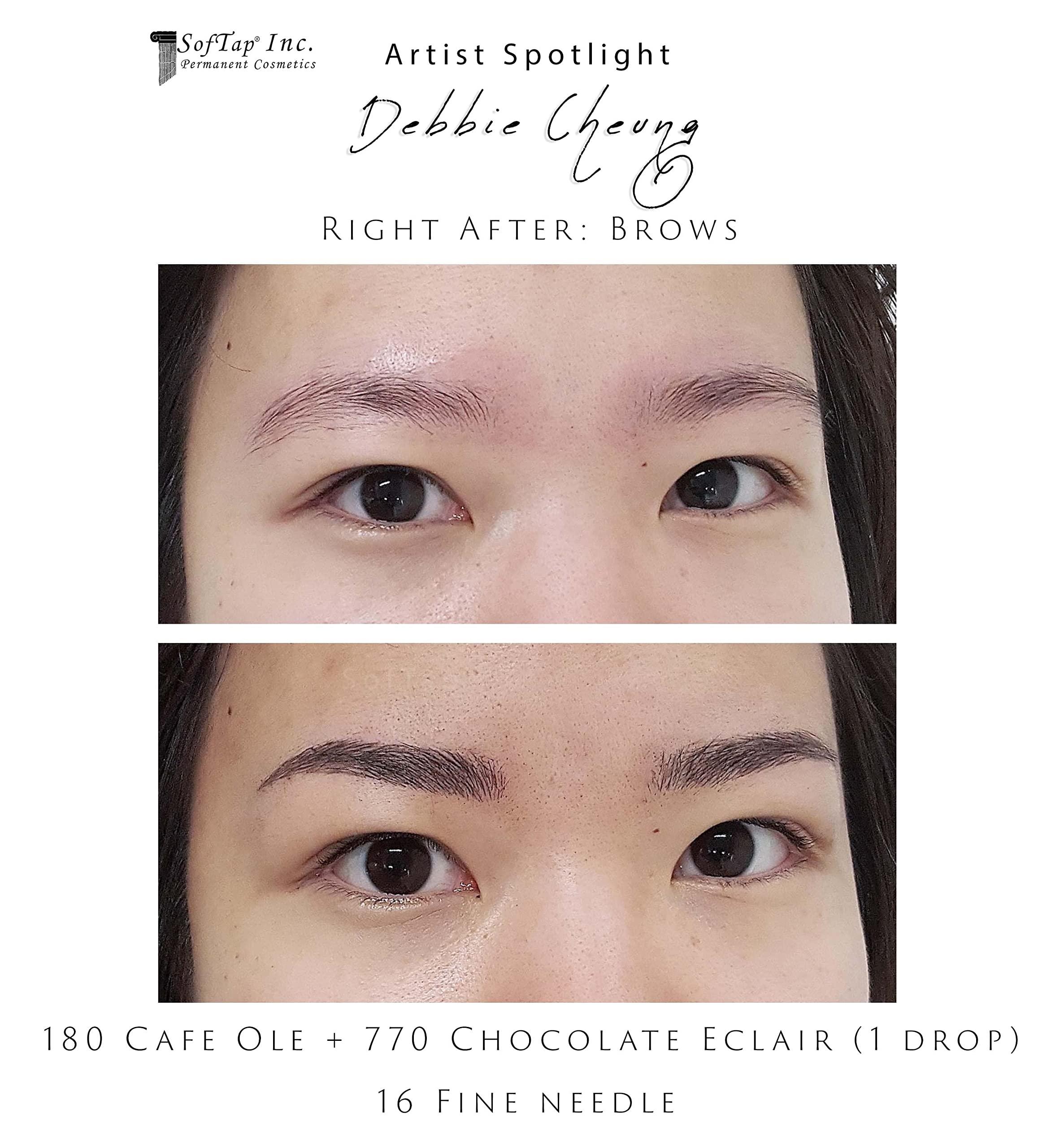 SofTap SofTap Permanent Makeup Cafe Ole PMU eyeliner, eyes, lash enhancement, smokey, soft, solid, cat eye, winged eyeliner, bold, special FX effects (Cafe Ole)