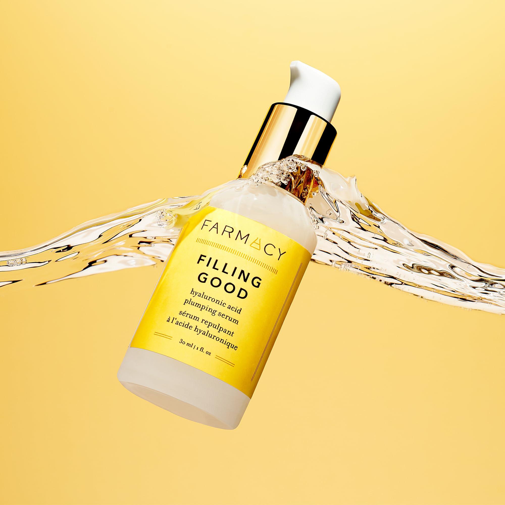 Farmacy Farmacy Filling Good Hyaluronic Acid Serum for Face - Anti Aging Skin Care + Hydrating Face Serum - Plumps, Smoothes & Helps to Visibly Improve Skin Firmness for a Youthful Complexion (5ml)