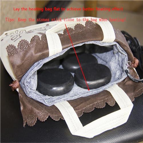 Skingwa Hot Stones Warmer for Massage, Massage Stones Heater Electric Hot Stone Heater Massage Stones Heating Bag Hot Stone Massage Kit(Heater BagWithout Massage Hot Stones)