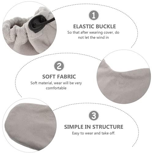 HEALLILY HEALLILY Paraffin Wax Bath Cotton Booties Moisturizing Work Foot Covers Feet Treatment Kit Grey Paraffin Wax Warmer Insulated Foot Wraps for Women Warm Therapy