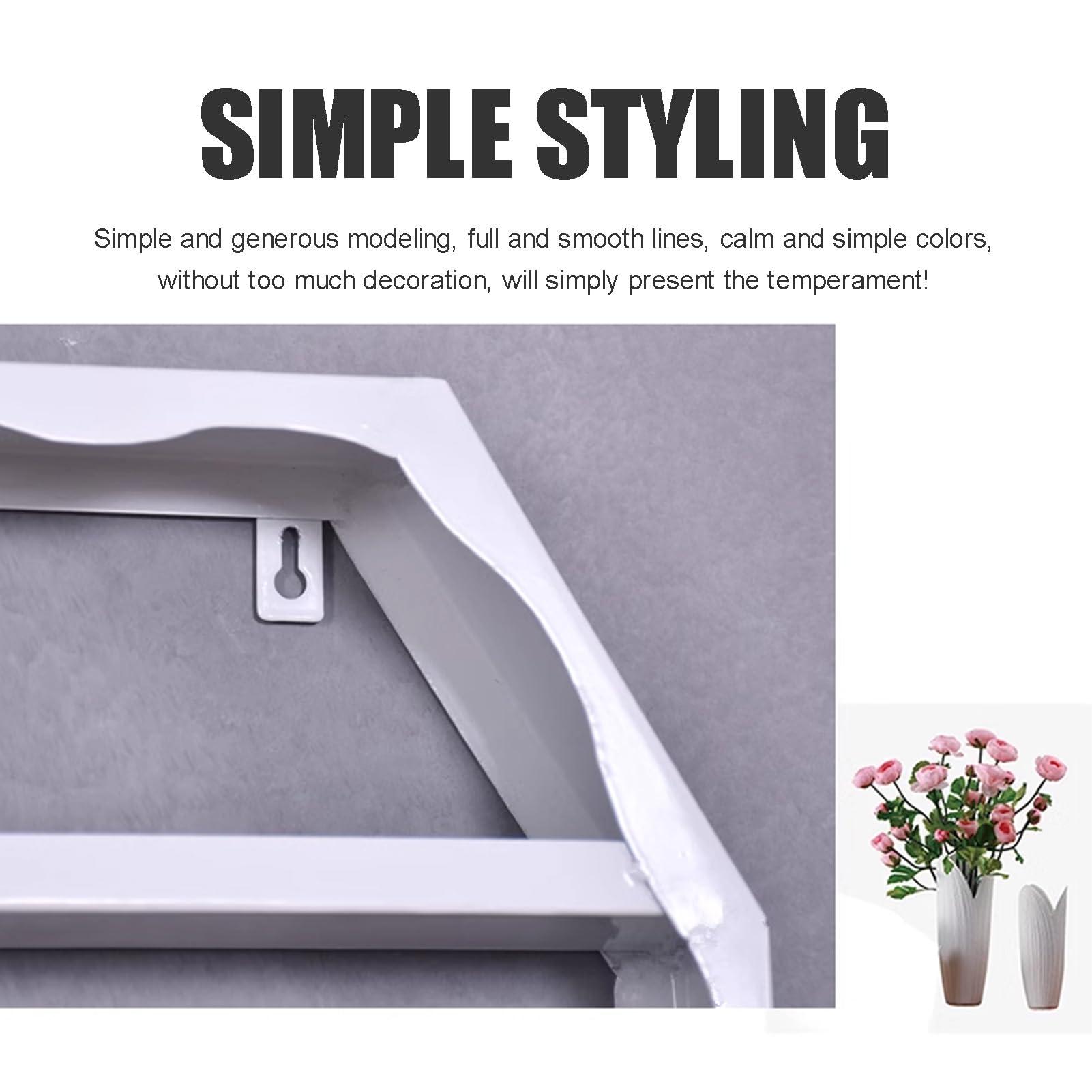 Yesbon Yesbon Wall-Mounted Metal Nail Polish Display Rack, Nail Art Shelf Display Stand, Essential Oil Perfume Combination Shelf, Display Storage Shelves for Salon Shop, Living Room,Black,3 Piece