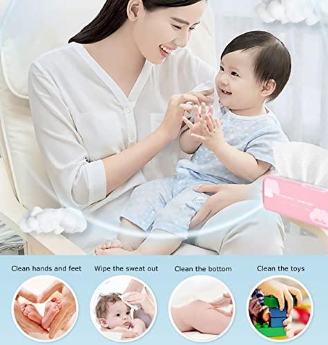 Cayxenful Cayxenful Disposable Face Towel Face Cloths for Washing Soft Cotton Dry Wipes Facial Cloths Towelettes for Washing and Drying, 100 Count Facial Tissue for Cleansing, Skincare and Makeup Remover