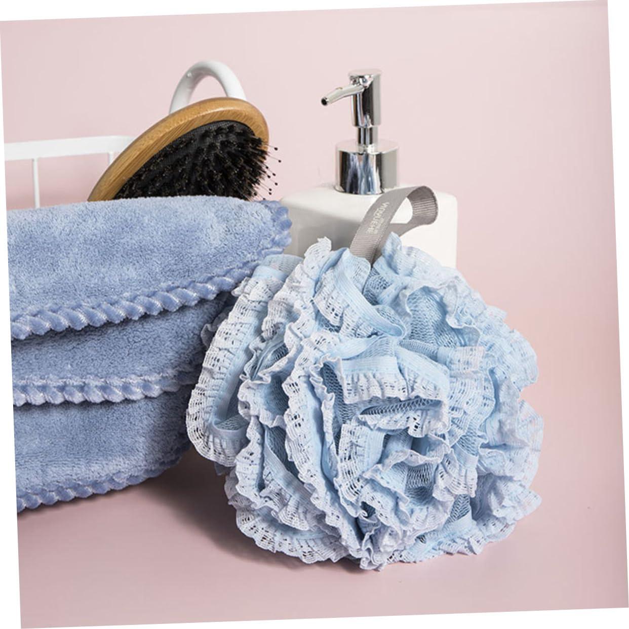 Housoutil Housoutil 3pcs Lace Mesh Sponge Bath Puff Bath Scrubber Mesh Pouf Shower Ball Bath Mesh Ball Shower Puff Shower Balls Poufs Mens Shower Gel Exfoliating Beauty Pe Network Clean Man Bath Net