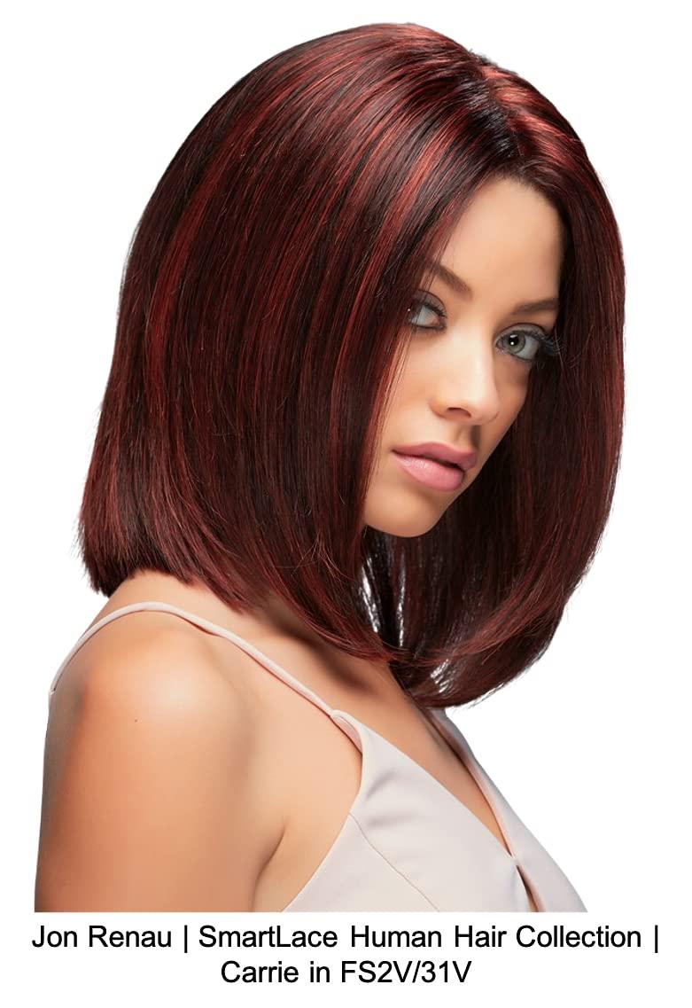 Belle of Hope Belle of Hope CARRIE Lace Front Mono Top Human Hair Wig by Jon Renau, 6PC Bundle: Wig, 4oz Mara Ray ProSmooth Shampoo and Conditioner, The One Detangler, Wig Stand, and 19 Page Guide (2)