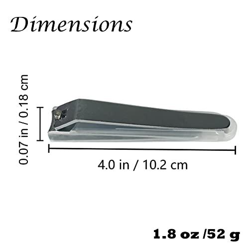 KAKUSEE Kakusee Nail Clippers (with Cover) Made by Seki Craftsmen Japanese Style Ultra Sharp Sturdy Fingernail and Toenail Clipper Cutters SS-11