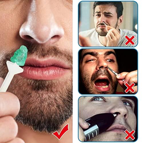SHONDE 80 PCs Nose Wax Spatulas Plastic Nose Waxing Applicator Sticks Nose Hair Nose Waxing Strips for Nostril Nasal Cleaning Eyebrow Facial Hair Removal for Men and Women Nostril Cleaning (Pack of 80)