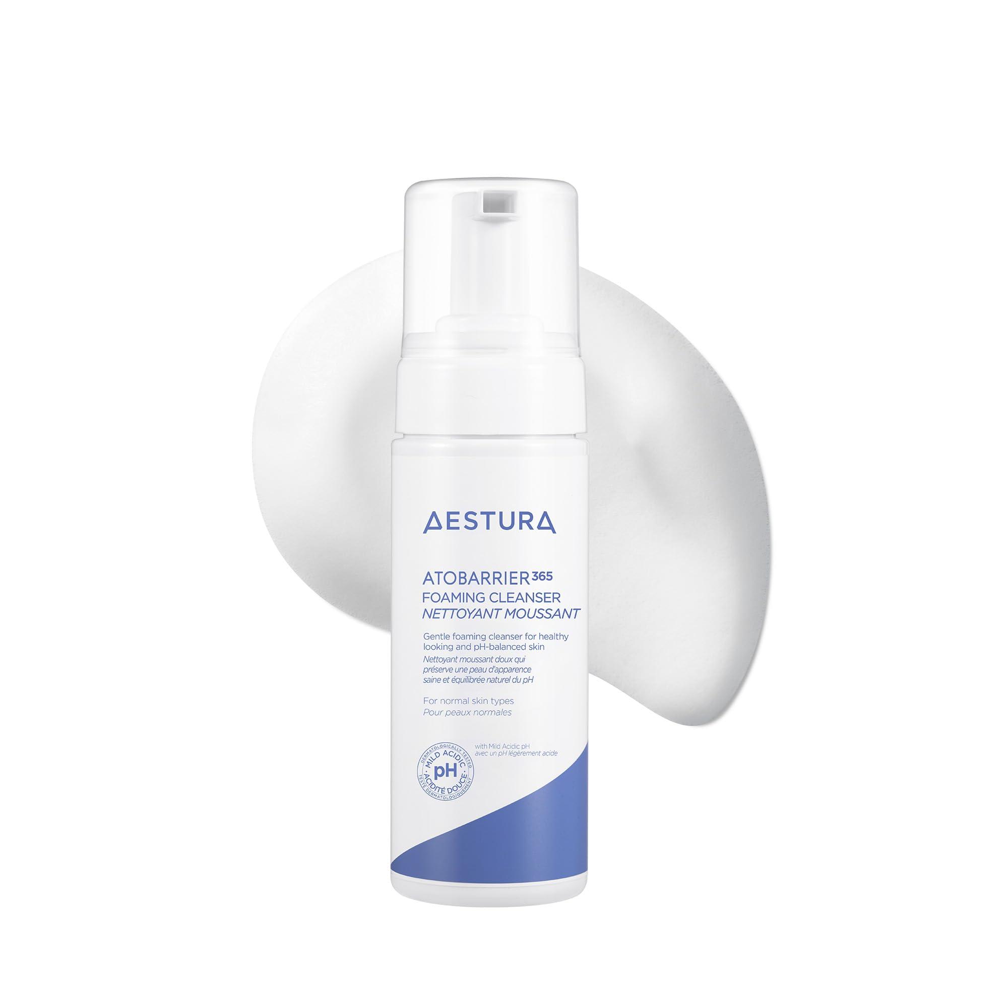 AESTURA AESTURA ATOBARRIER365 Gentle pH-Balanced Foaming Cleanser with Ceramides | Korean Face Wash for Skin Moisture Barrier Repair, Hydrating Formula, Suitable for Dry Skin, 150ML / 5.07 oz.