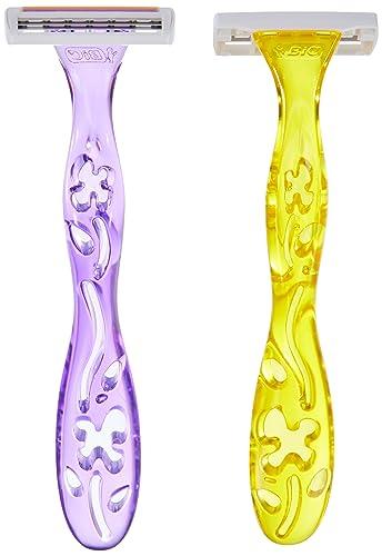 BIC BIC Miss Soleil disposable razors for women, 3 x 4 pack of disposable razors with 3 blades each, with vitamin E for a gentle shave, special edition