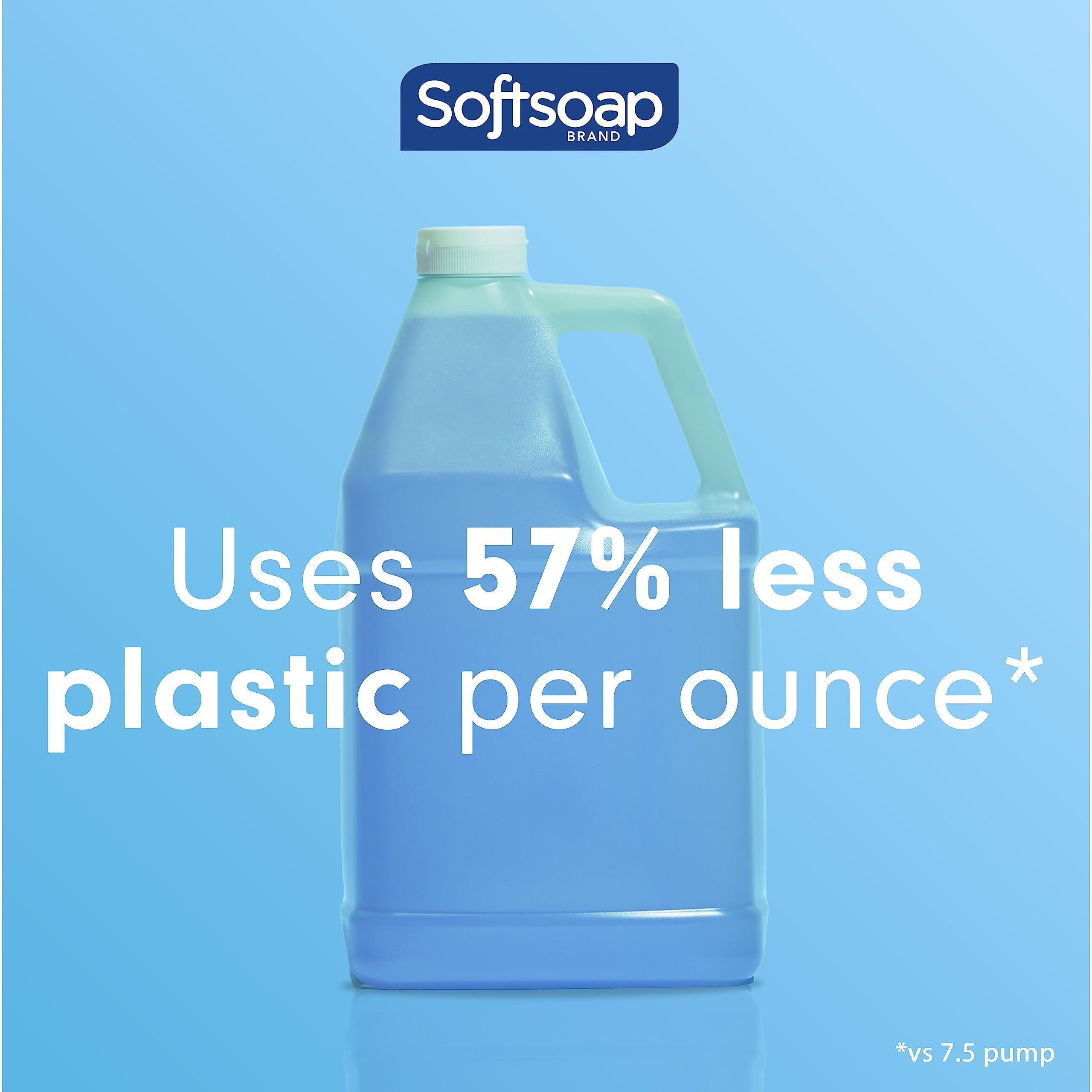 Softsoap Softsoap Antibacterial Liquid Hand Soap Refill, Refreshing Clean, Moisturizing Hand Soap, 1 Gallon (Pack of 4)