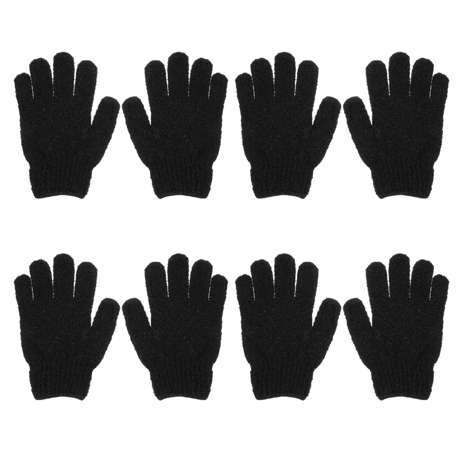 Healifty 4 Pairs Back Scrub Gloves Exfoliating Mitt Shower Gloves Exfoliating Gloves Exfoliating Sponge Shower Scrub Gloves Mens Exfoliating Shower Mitt Dead Spa Polyester Man