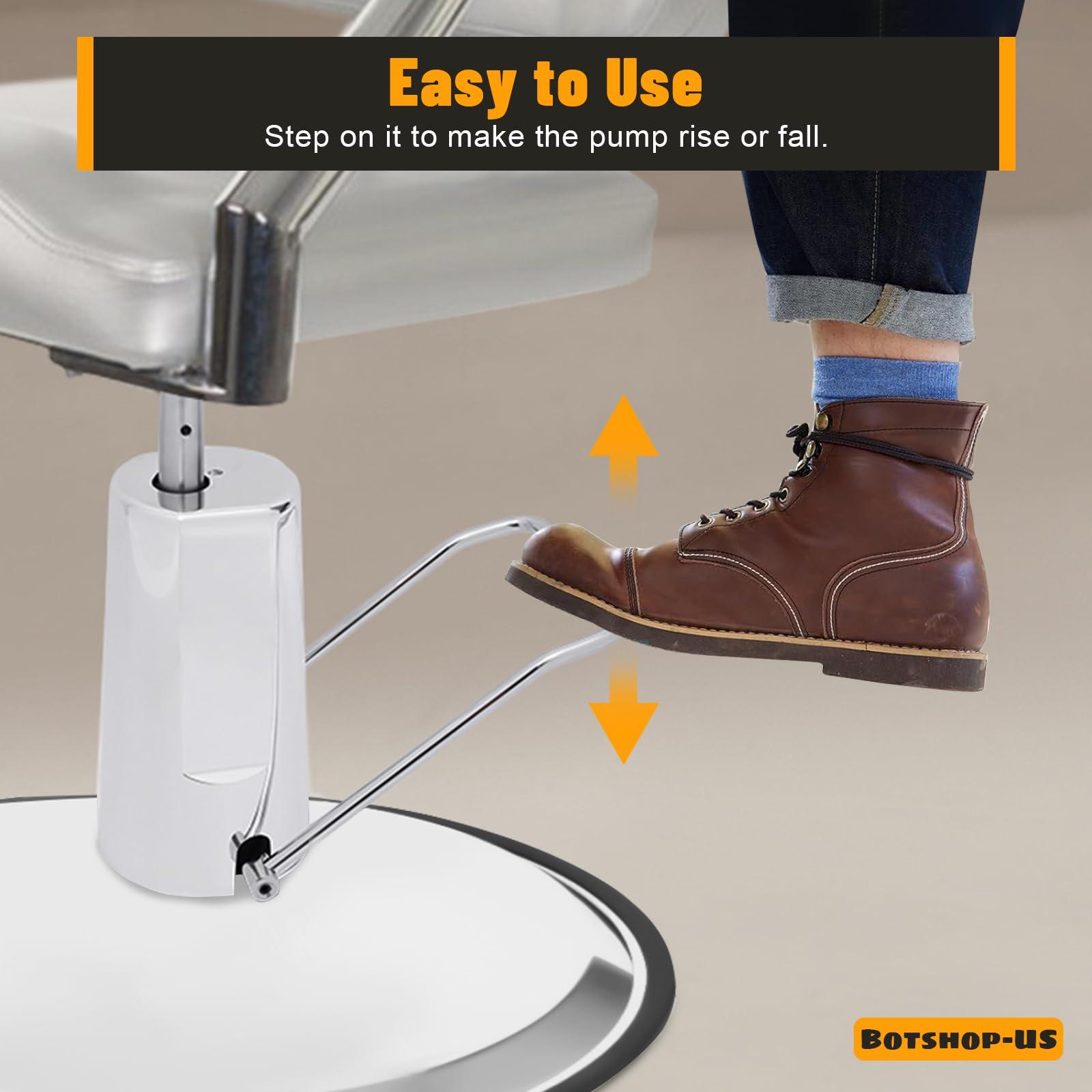 Gdrasuya10 Gdrasuya10 Barber Chair Replacement Hydraulic Pump with 23 Inch Base Heavy Duty Hydraulic Pump for Barber Salon Chair 4 Screw Pattern 440lbs Weight Capacity (Adjustable Height: 11cm/4.3inch)