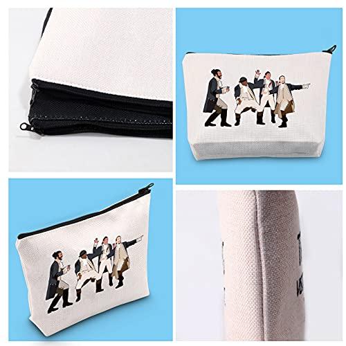 GJTIM GJTIM Hamlton Gift Broadway Musical Theatre Makeup Bag Accessory Zipper Pouch for Fans (Hamilton Musical Makeup)