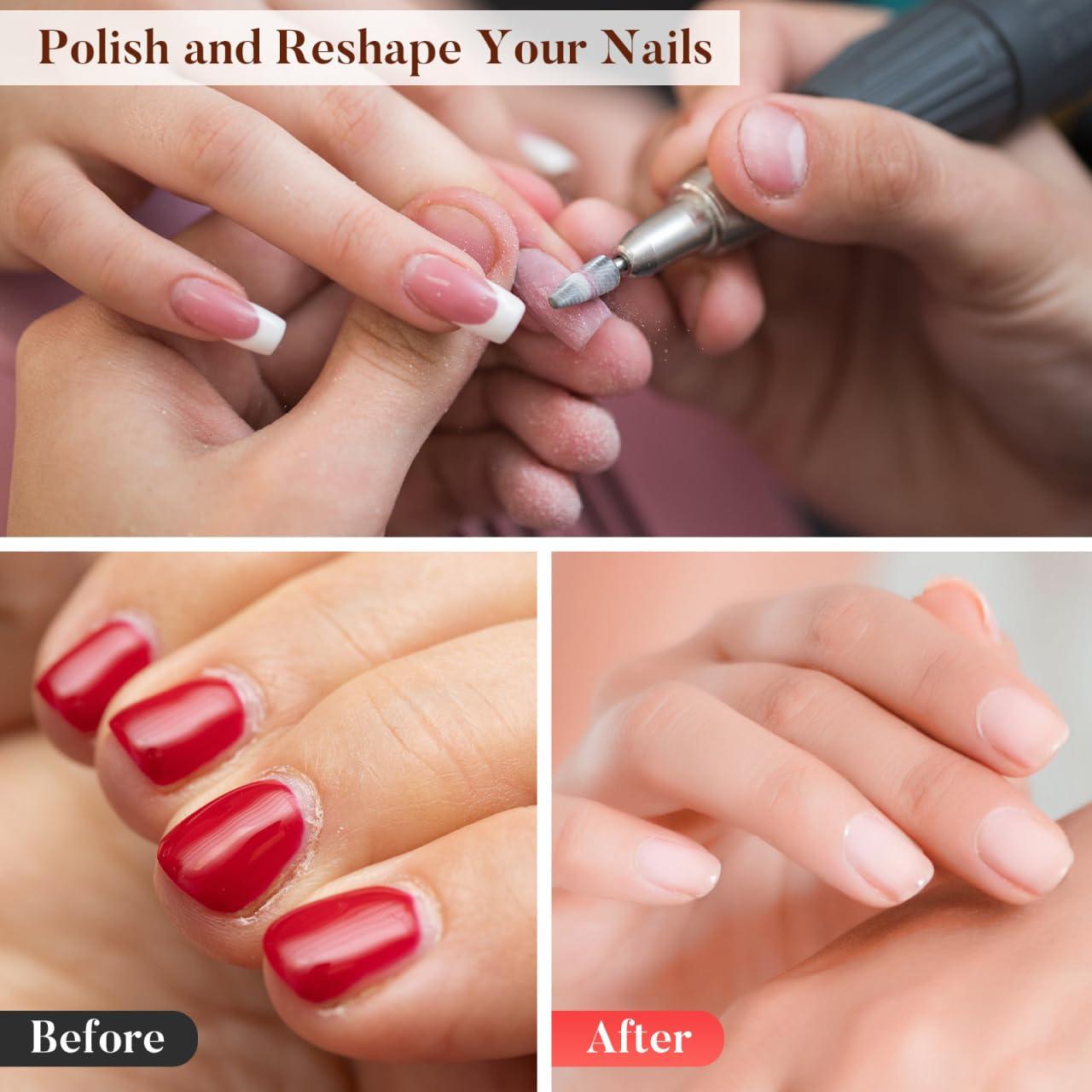 Beavorty Beavorty Polish Bit for Nail Drill Silicon Nail Bit Set of 10 Nail Drill Bits Set for Nail Art