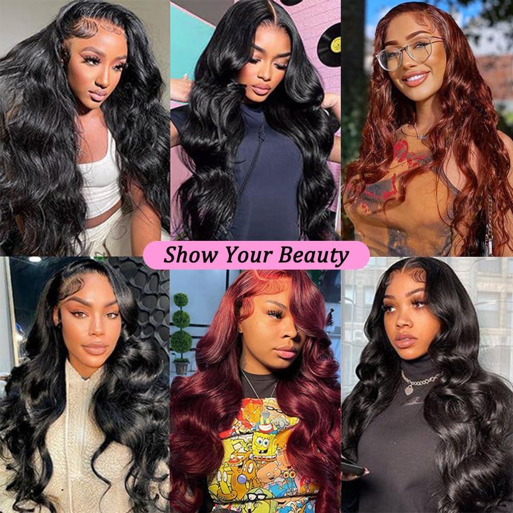 BEEPUB Body Wave Bundles Human Hair One Bundle 32 Inch 12A 100% Unprocessed Brazilian Virgin Human Hair Bundles Body Wave Human Hair Bundles Natural Black Color Human Hair Extensions