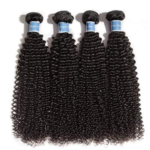 HairTrixx 10-30 Inch Kinky Curly Virgin Peruvian Hair #1B Natural Black (22" Kinky Curly Hair)