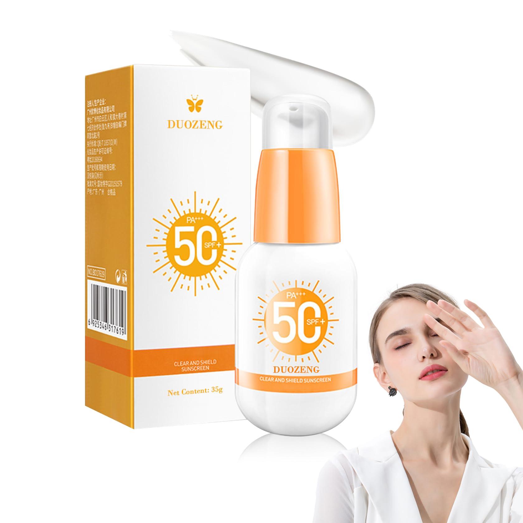 DuoZeng Sun Stick,Watery Sunscreen Stick for Face,Matte Long Lasting Non-Greasy SPF 50+Sunstick N