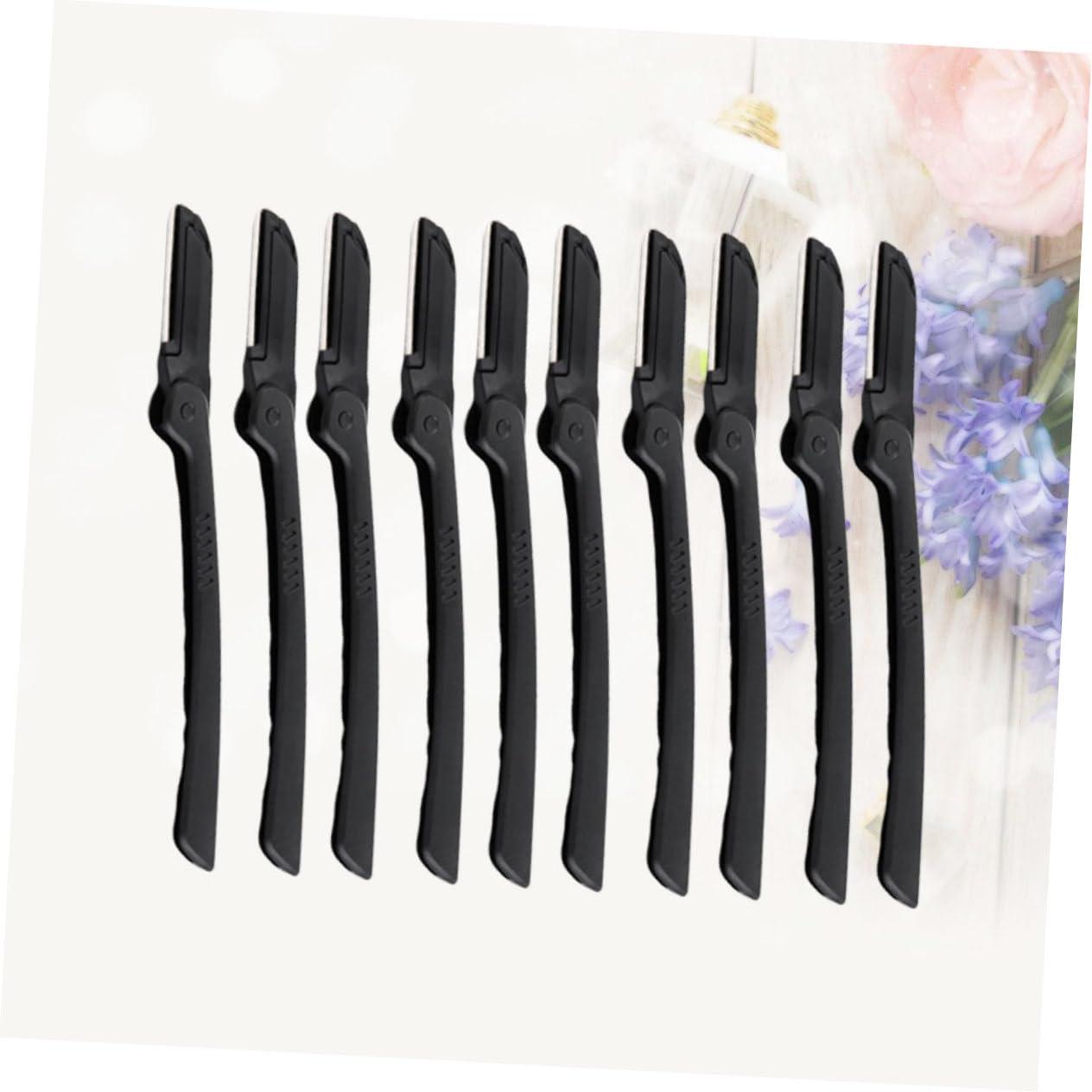 NOLITOY NOLITOY 2sets Compact Eyebrow Shaper Razor Trimmer for Home Non-Slip Grip and Easy Cleaning 10pcs*2