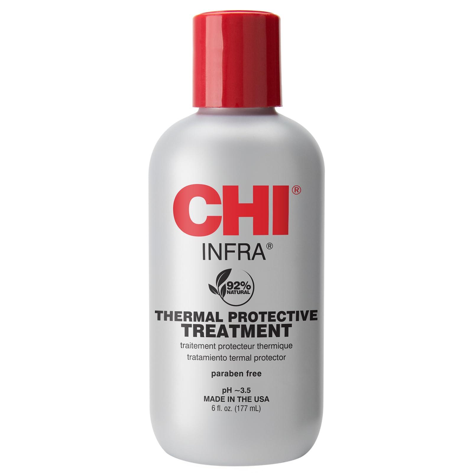 CHI CHI Infra Thermal Protective Treatment, Hair Serum For Protecting Color & Adding Superior Shine & Softness, Hydrating Formula, Sulfate-free, 6 Oz