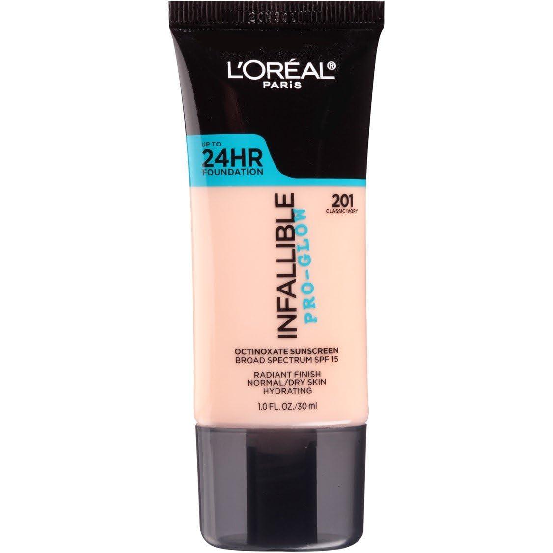 L'Oréal Paris L\'Oreal Paris Makeup Infallible Up to 24HR Pro-Glow Foundation, Classic Ivory, 1 Ounce