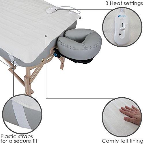 EARTHLITE EARTHLITE BODYWORKERS CHOICE Massage Table Warmer Three Heat Settings, Felt Lined Heating Pad (30 x 71) | One-Year Replacement Guarantee