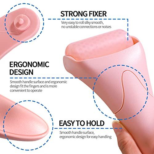 Teenitor Teenitor Pink Ice Roller for Face, Ice Face Roller, Eye Roller for Puffy Eyes, Facial Roller Spa Self Care Tools for Women