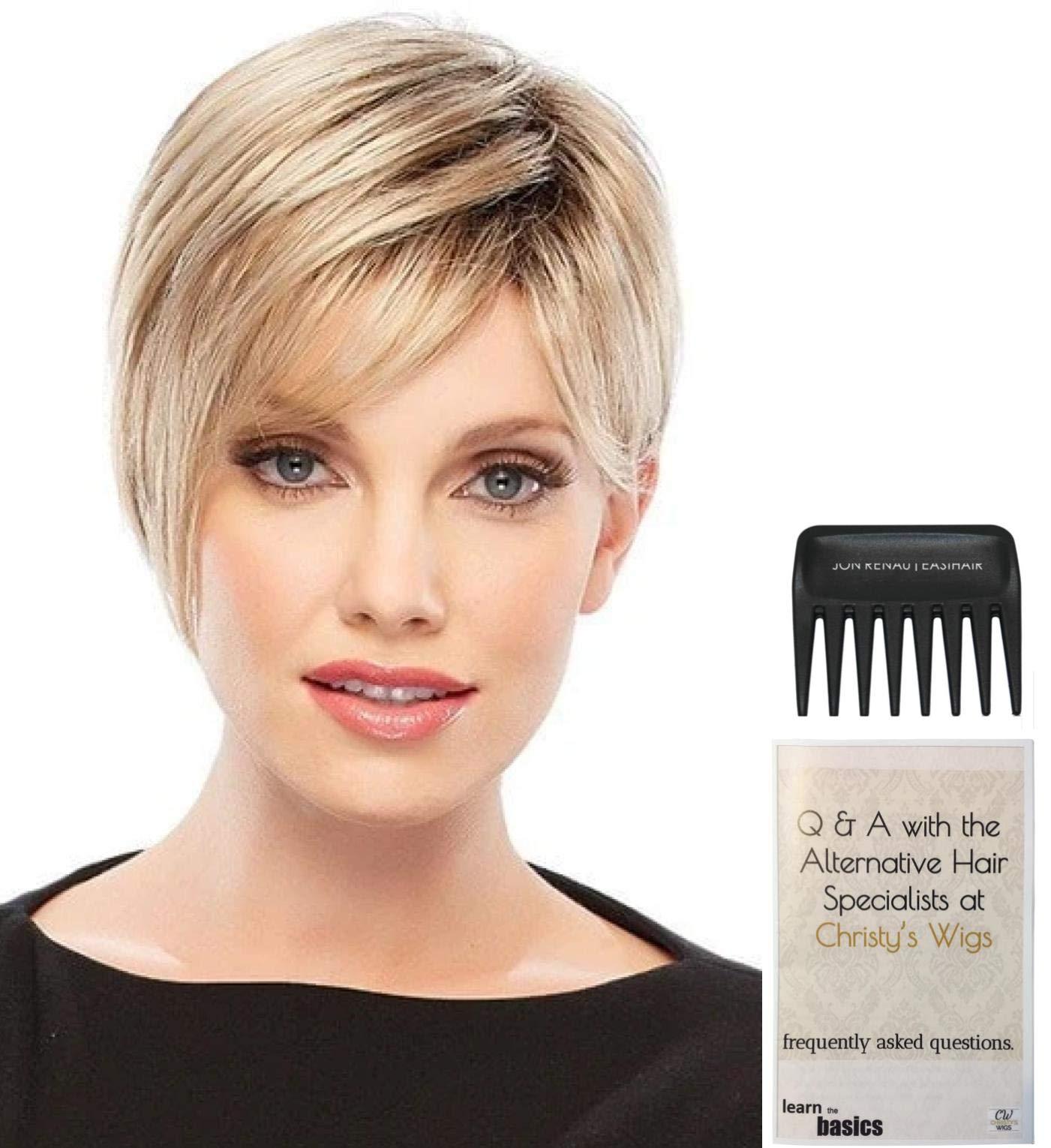 Jon Renau & Christy's Wigs Bundle - 3 items: Natalie Petite Wig by Jon Renau, Christy\'s Wigs Q & A Booklet & Wide Tooth Comb - Color: 601