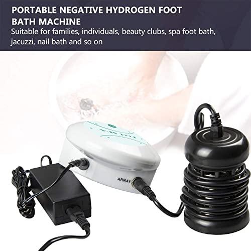 Lecaung Lecaung Detox Foot Bath Machine, Portable Ion Ionic Detox Foot Bath Machine, Foot Cleanse Foot Detox Spa Machine for Home Travelling USE with 10 Liners