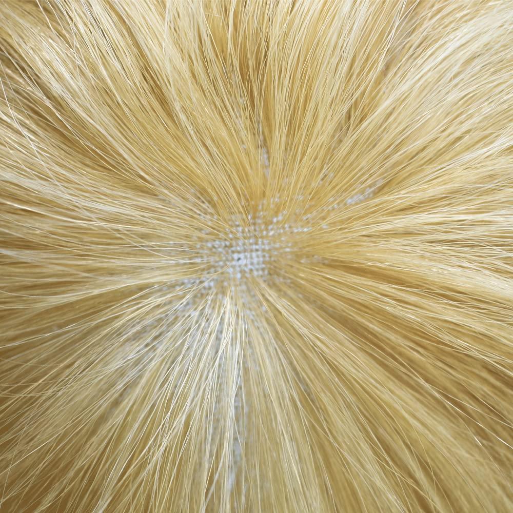 SINGA HAIR Mens Toupee Hairpieces Human Hair System for Men Hair Piece Replacement Natural Lace Front Mens Hair Unit Poly Thin Skin Toupee for Men Wigs 7''X9'' #22R 100% Light to Med-Light Density