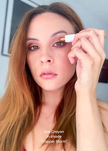 M2U NYC M2U NYC Eye Crayon, Eyeshadow Stick, Shimmer Cream Eyeshadow Pencil Crayon, Eye Brightener Stick Highlighter Makeup, Pro & Long Lasting Eyeshadow Stick (Champagne)