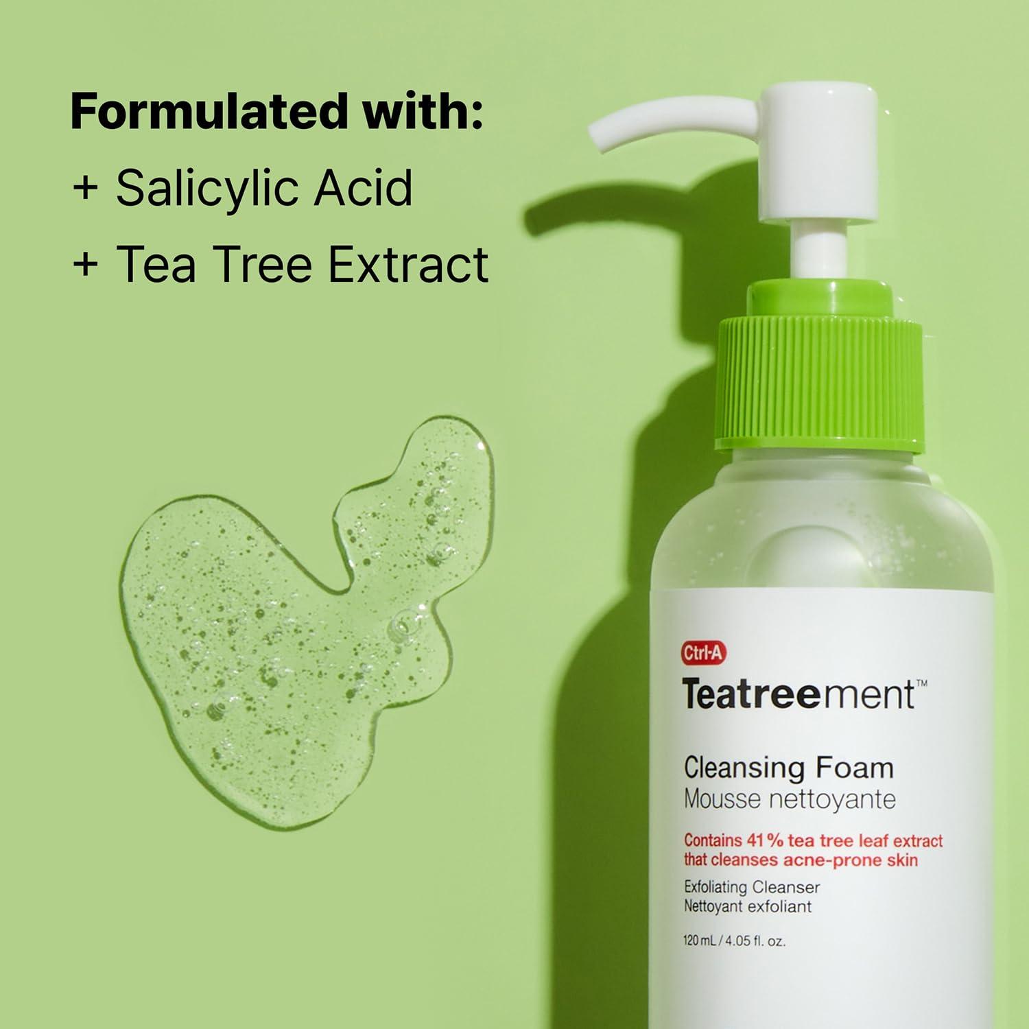 Dr.Jart+ Dr.Jart+ Teatreement Cleansing Foam Face Wash for Oily Skin | Korean Skin Care, 4.06 fl oz