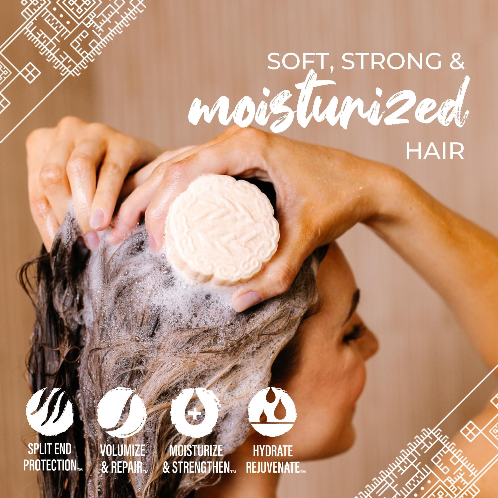 Viori Viori Hidden Waterfall Shampoo and Conditioner Bar Set Made with Rice Water - Handcrafted Sulfate Free Shampoo and Conditioner