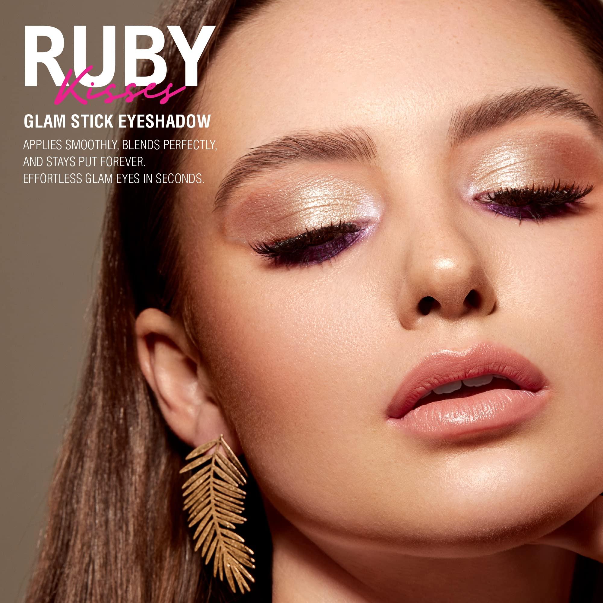 Ruby Kisses Ruby Kisses Eye Shadow Stick – Crème Eyeshadow Makeup Multi-Stick, Long-Lasting Pearl Shimmer Crayon, Metallic Glitter Eyeliner, Highlighter Eyeshadow Pencil, Sharpener Included (Pearl Glam)