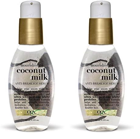 OGX OGX Nourishing + Coconut Milk Anti-Breakage Serum, 4 Fl Oz (Pack of 2)