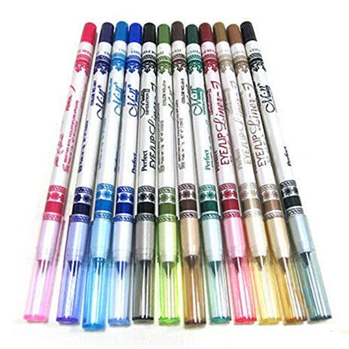 Acxico Acxico 12 pcs colors glitter lip liner eyeshadow eyeliner