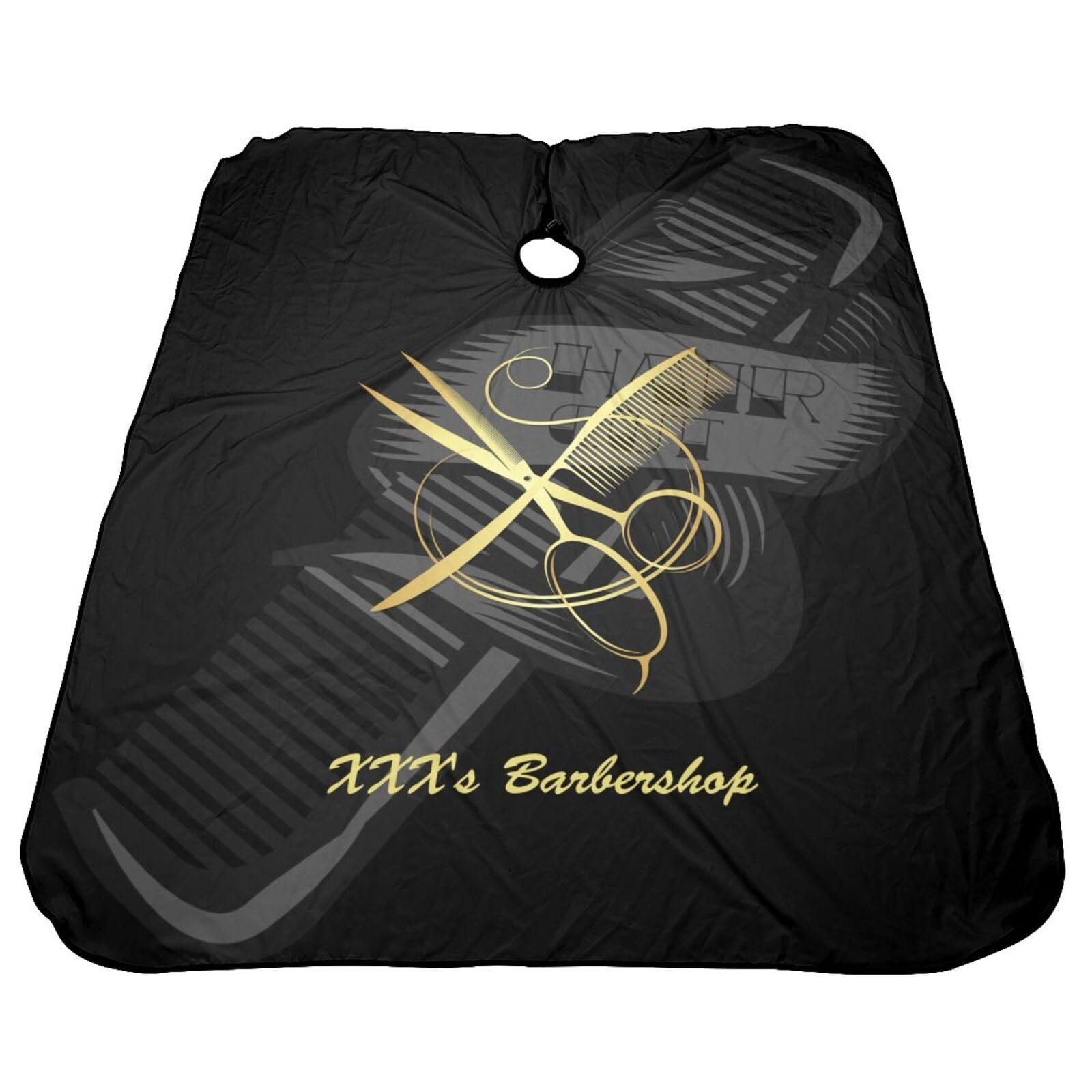 MLIANCEN Custom Barber Cape Hairdresser Cape, Add Your Photo Text Logo Personalized Salon Cape for Men, Customized Hair Cutting Cape for Home Salon Barbershop