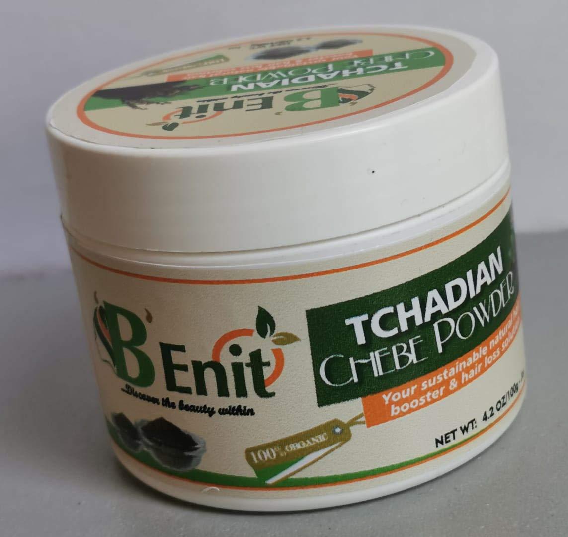 B'Enit TCHADIAN CHEBE POWDER (80g); The Best Ayurvedic Herbs for Natural Hair Growth THAT keeps the hair moisturized AND stops it from breaking