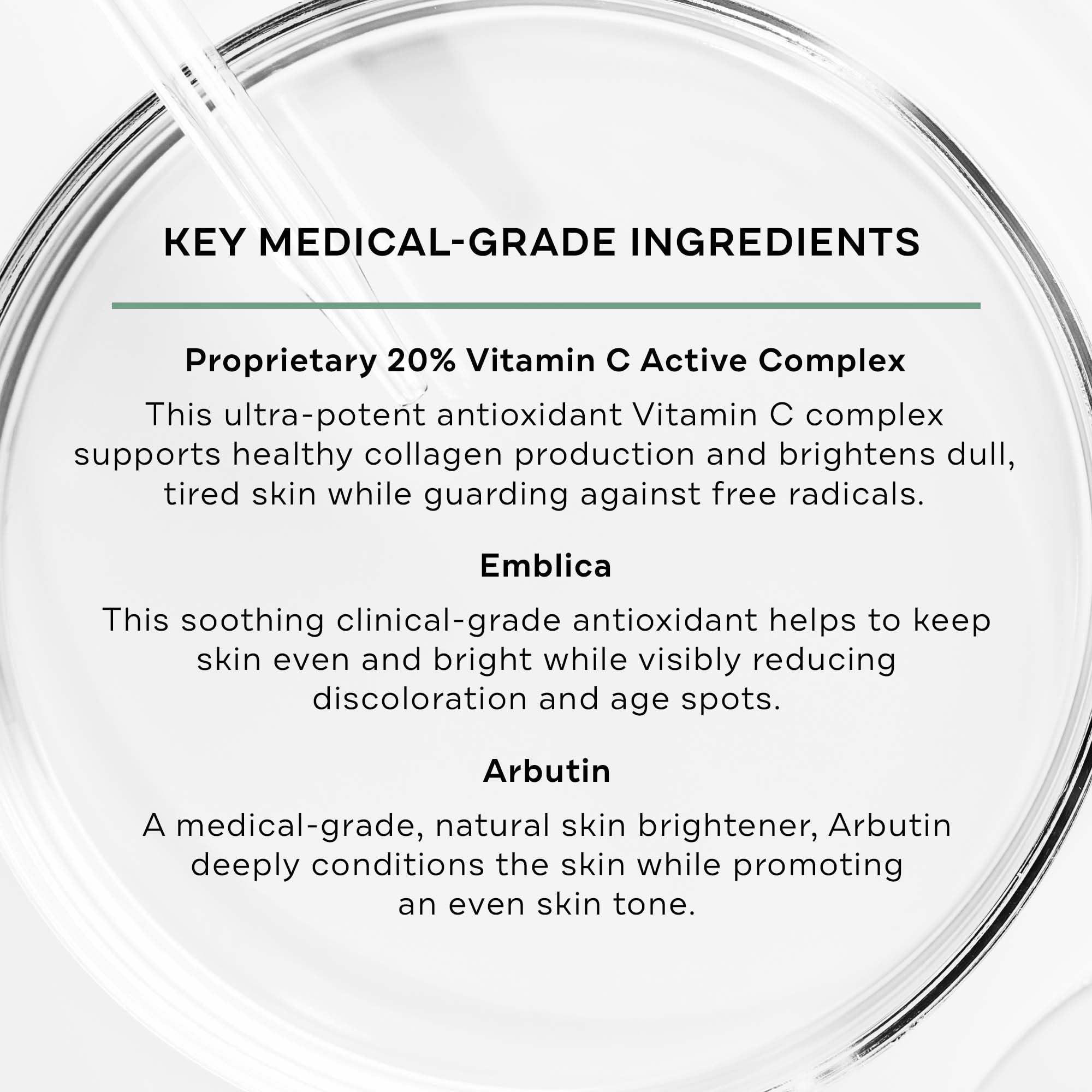 Replenix Replenix Vitamin C Pro Collagen Serum, Brightening Anti-Aging Face Treatment with Medical-Grade Antioxidants for Skin Discoloration (0.24 fl oz)