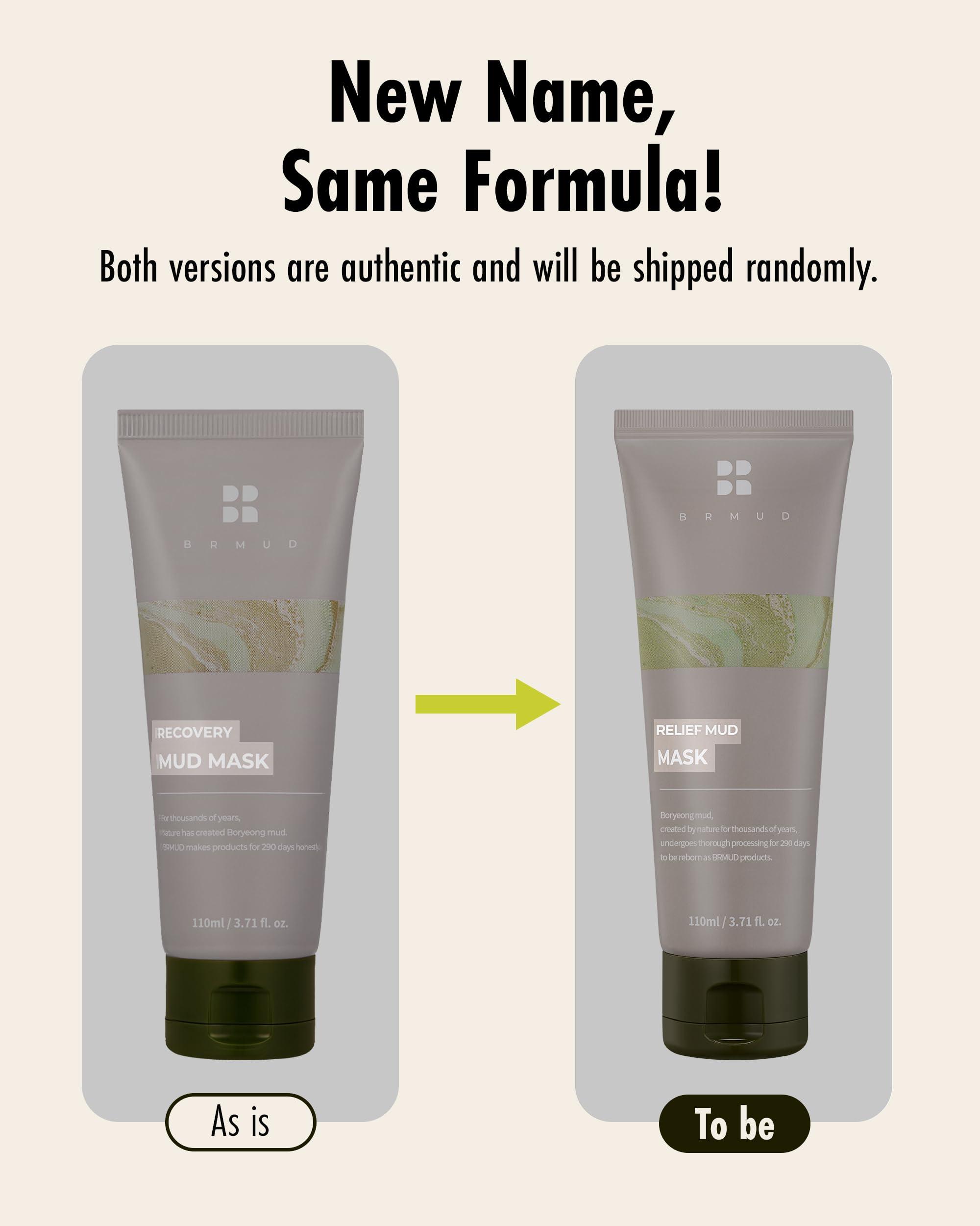 BRMUD BRMUD Relief Mud Mask - Cardi B Mask - Body Mud Hydrating & Moisturizing Deep Pore Cleanser Face & Body Mask w/ 91.8% Nature-Derived Ingredients - K Beauty Oil Control Wash Off Body Mud (3.71 fl oz)